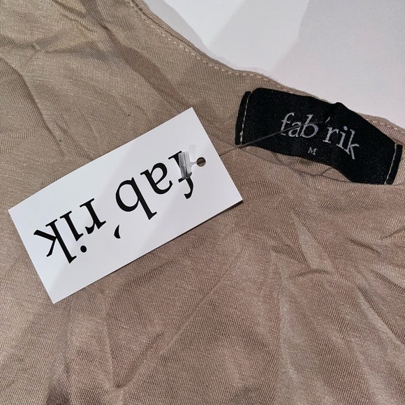 Fab’rik New with Tags Daxton Muscle Tank Top in Creamy Caramel Slimming Top - Picture 2 of 5